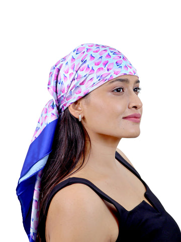 Serene Bloom Wisteria Flow Long Layered Tie Scarf