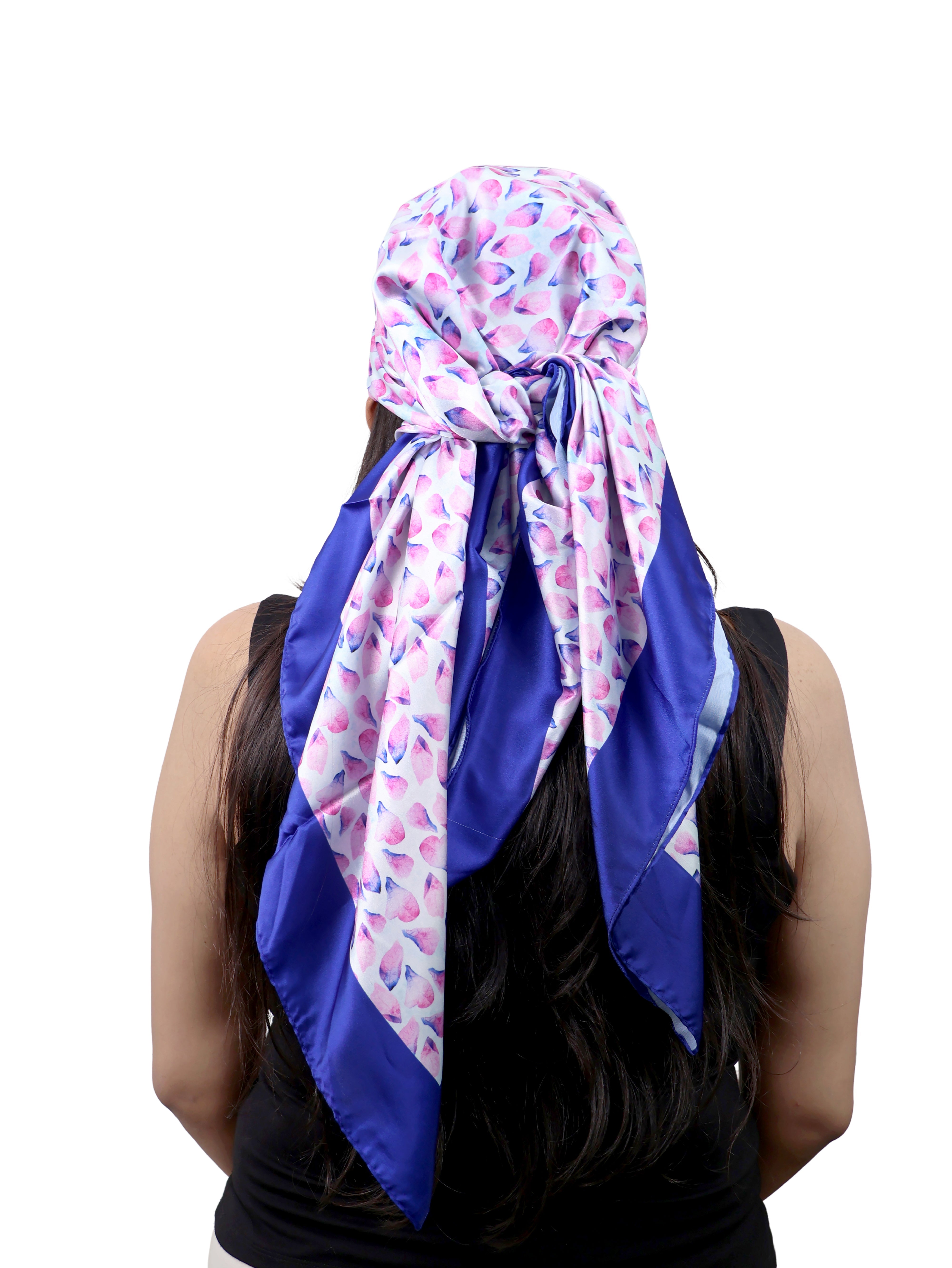 Serene Bloom Wisteria Flow Long Layered Tie Scarf
