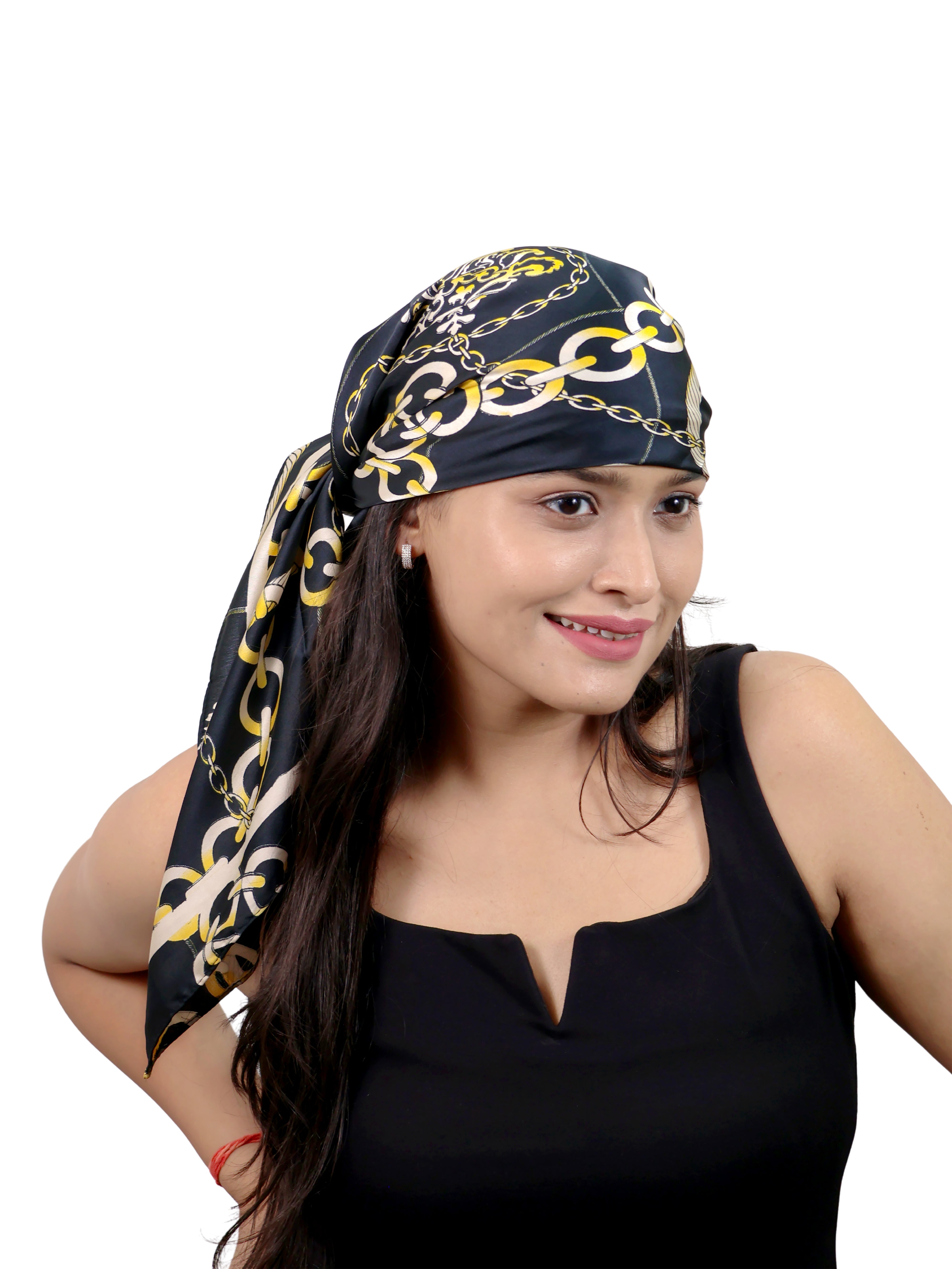 Admiral's Knot Silk Wrap Scarf