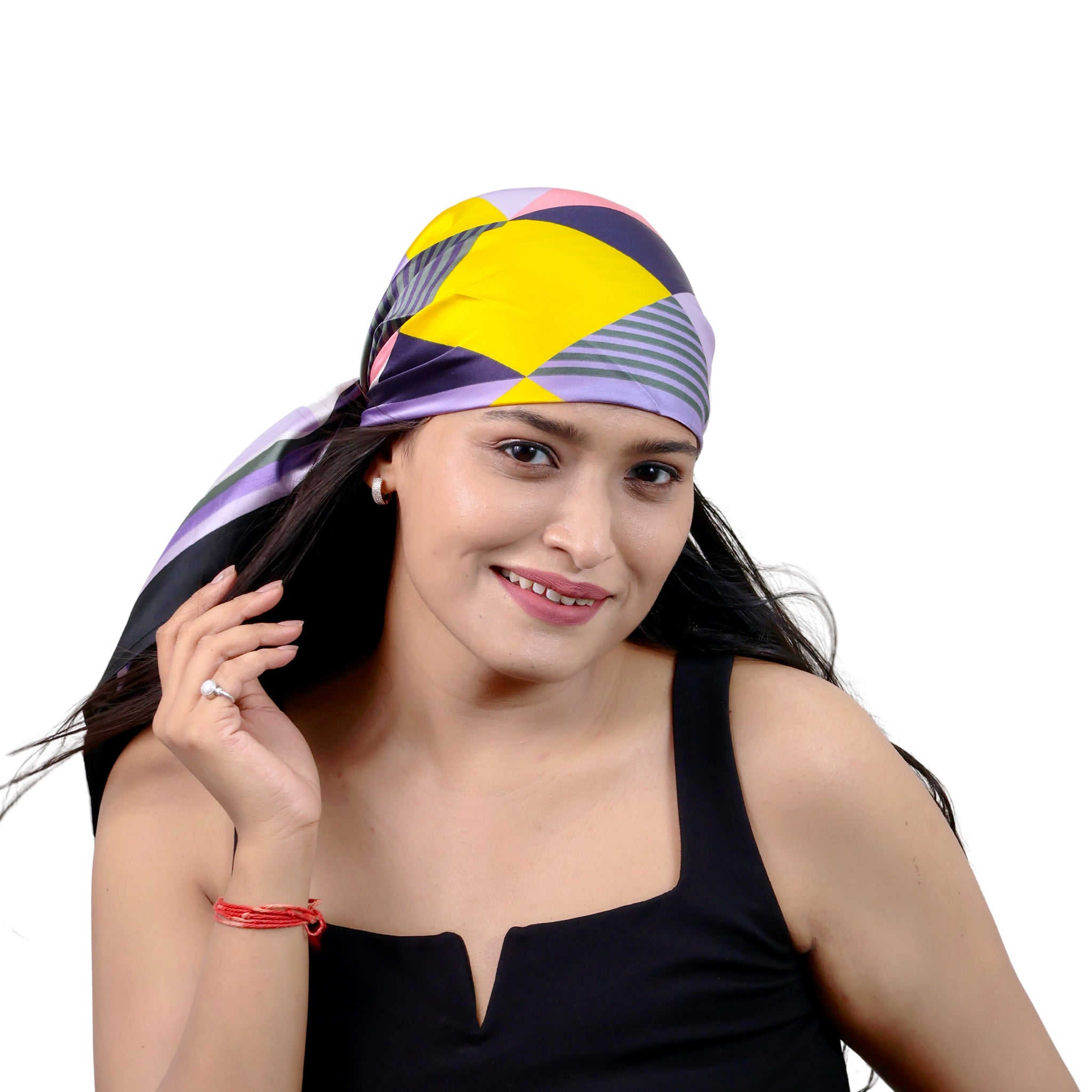 Kaleidoscope Vibrant Silk Scarf