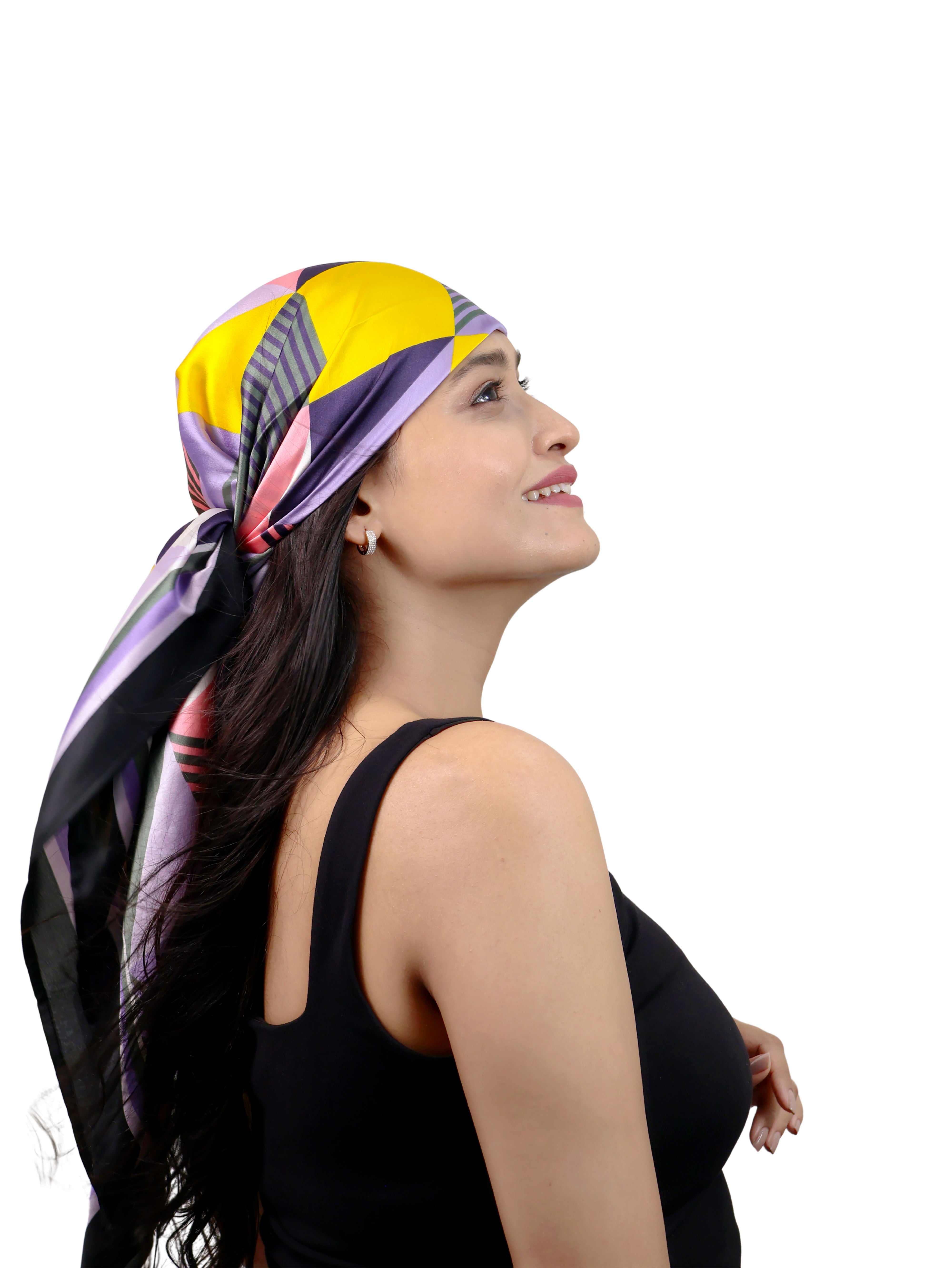 Kaleidoscope Vibrant Silk Scarf