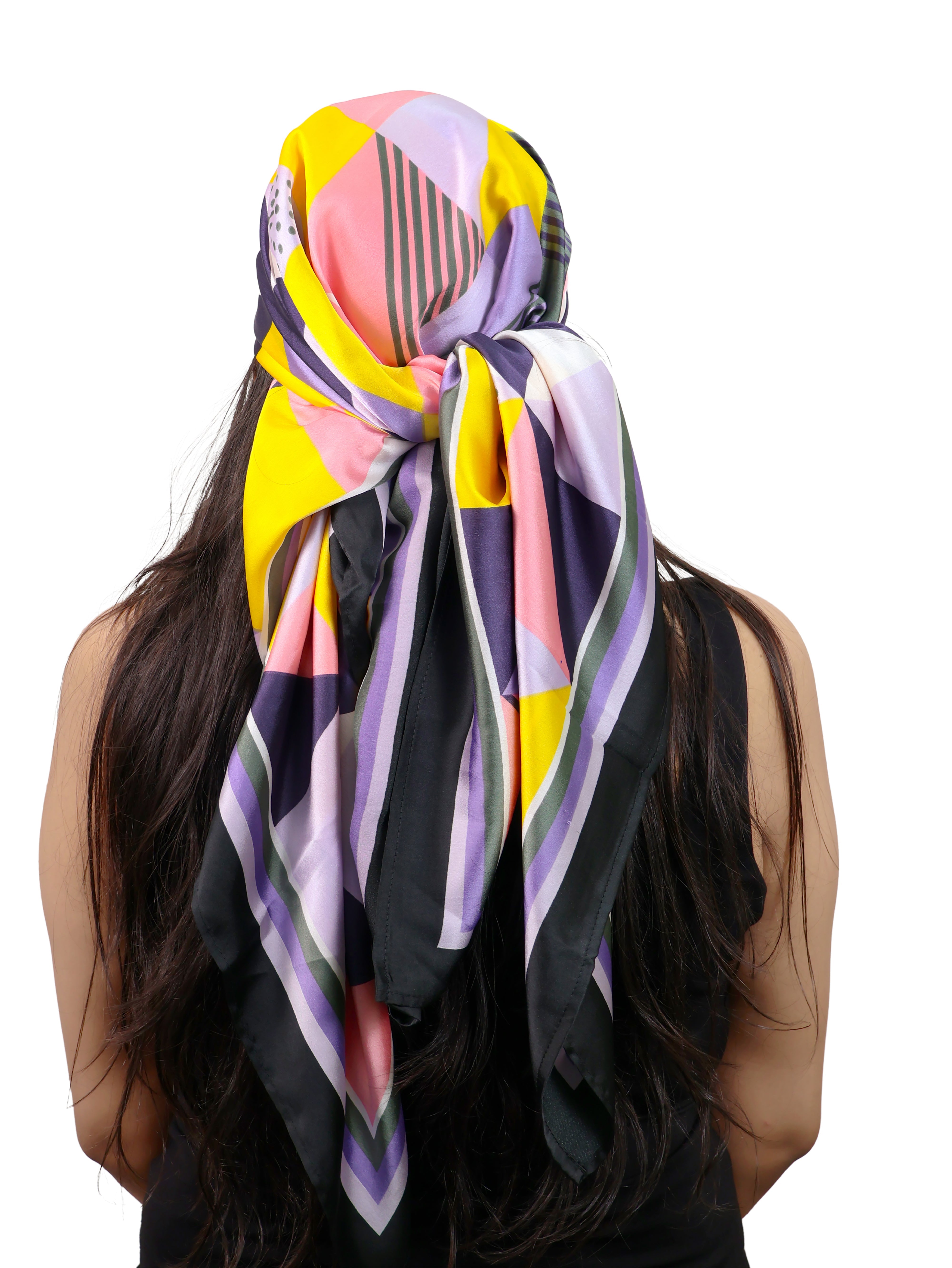 Kaleidoscope Vibrant Silk Scarf