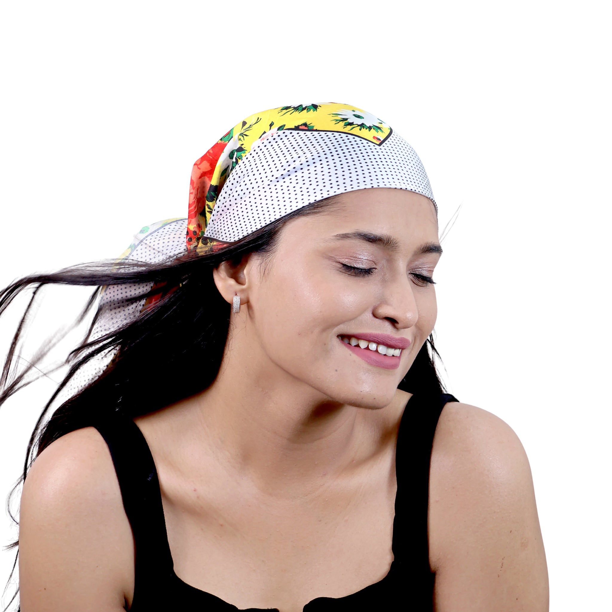 Sun-Kissed Floral Rouge Scarf