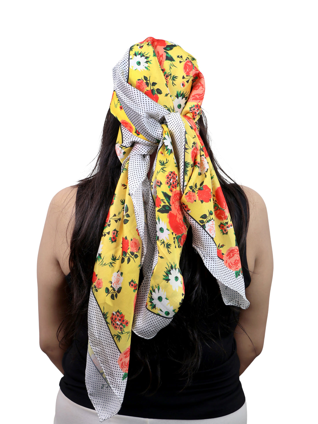 Sun-Kissed Floral Rouge Scarf
