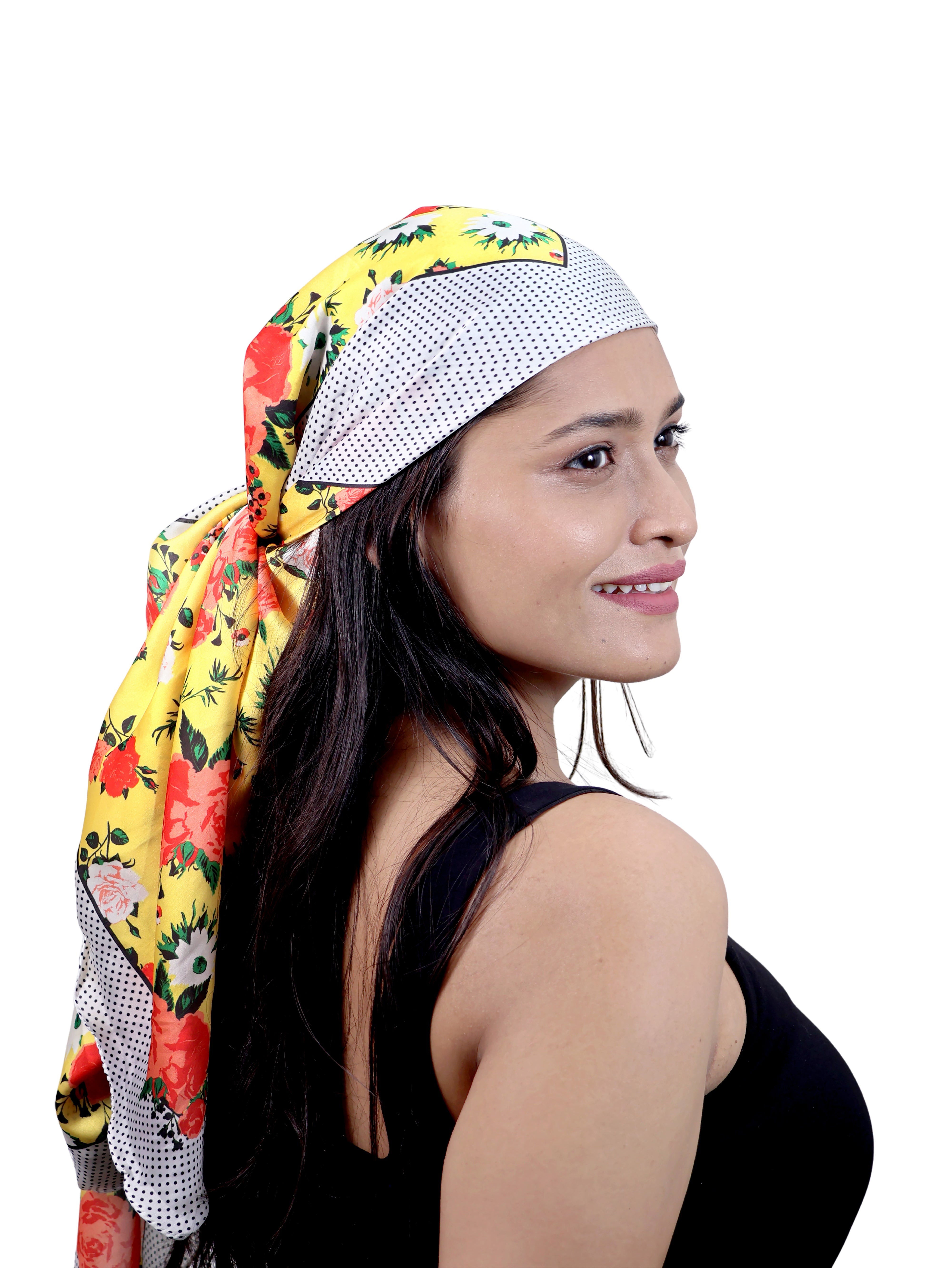 Sun-Kissed Floral Rouge Scarf