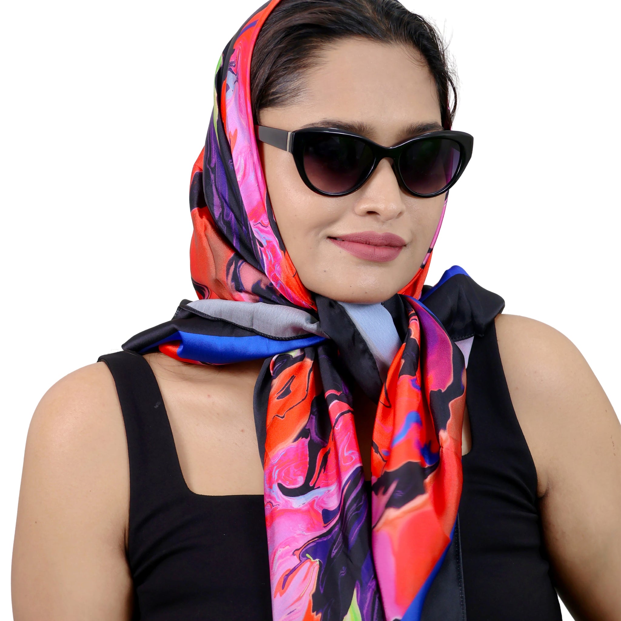 Abstract Sunset Evocative Wrap Scarf