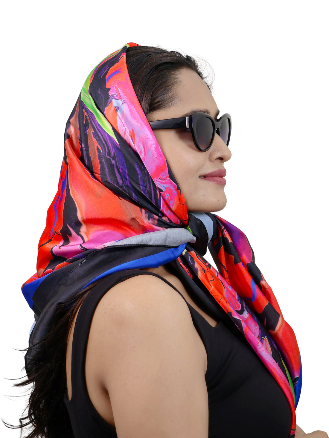 Abstract Sunset Evocative Wrap Scarf