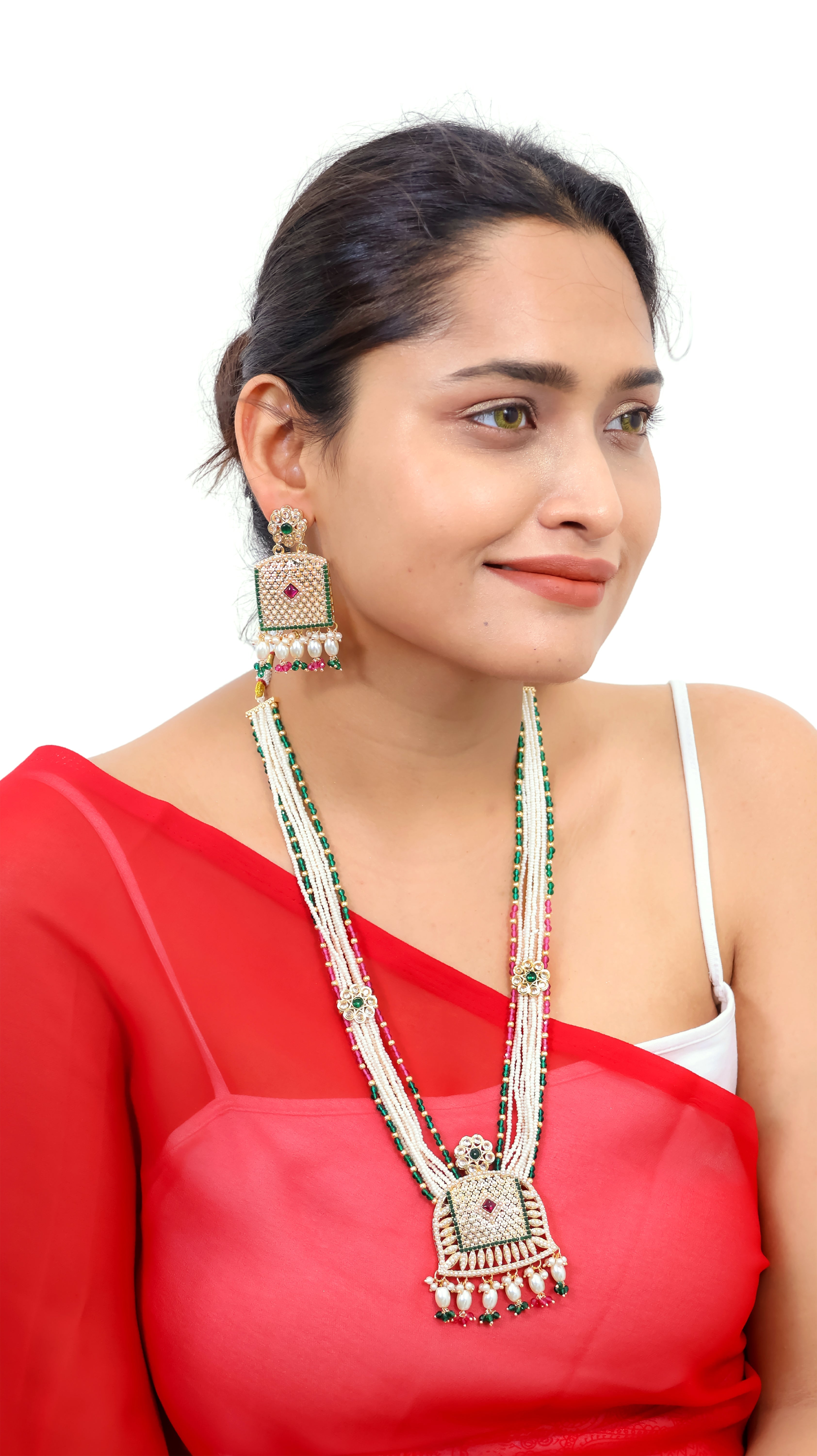 Sabyasachi-Inspired Kundan & Polki Necklace Set