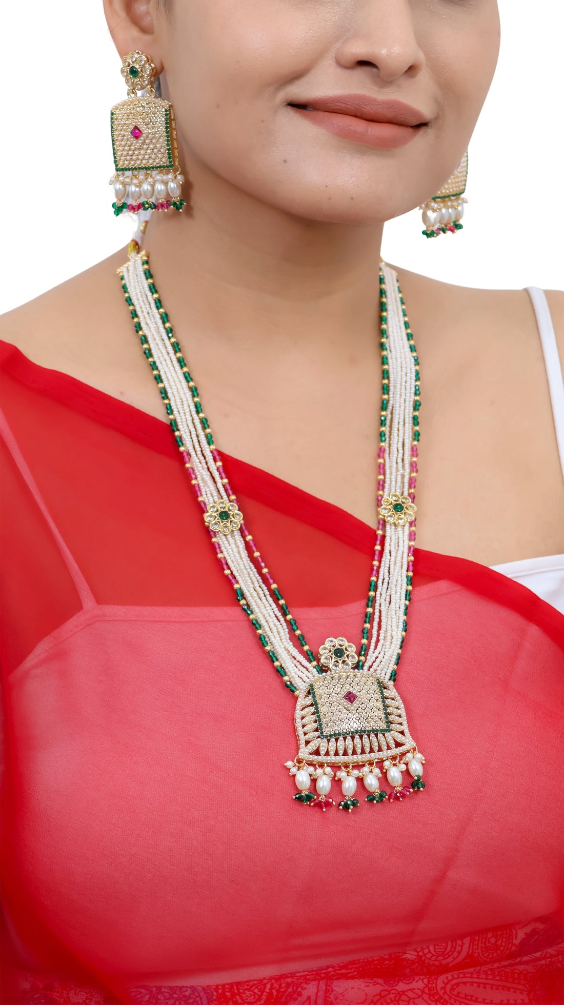 Sabyasachi-Inspired Kundan & Polki Necklace Set