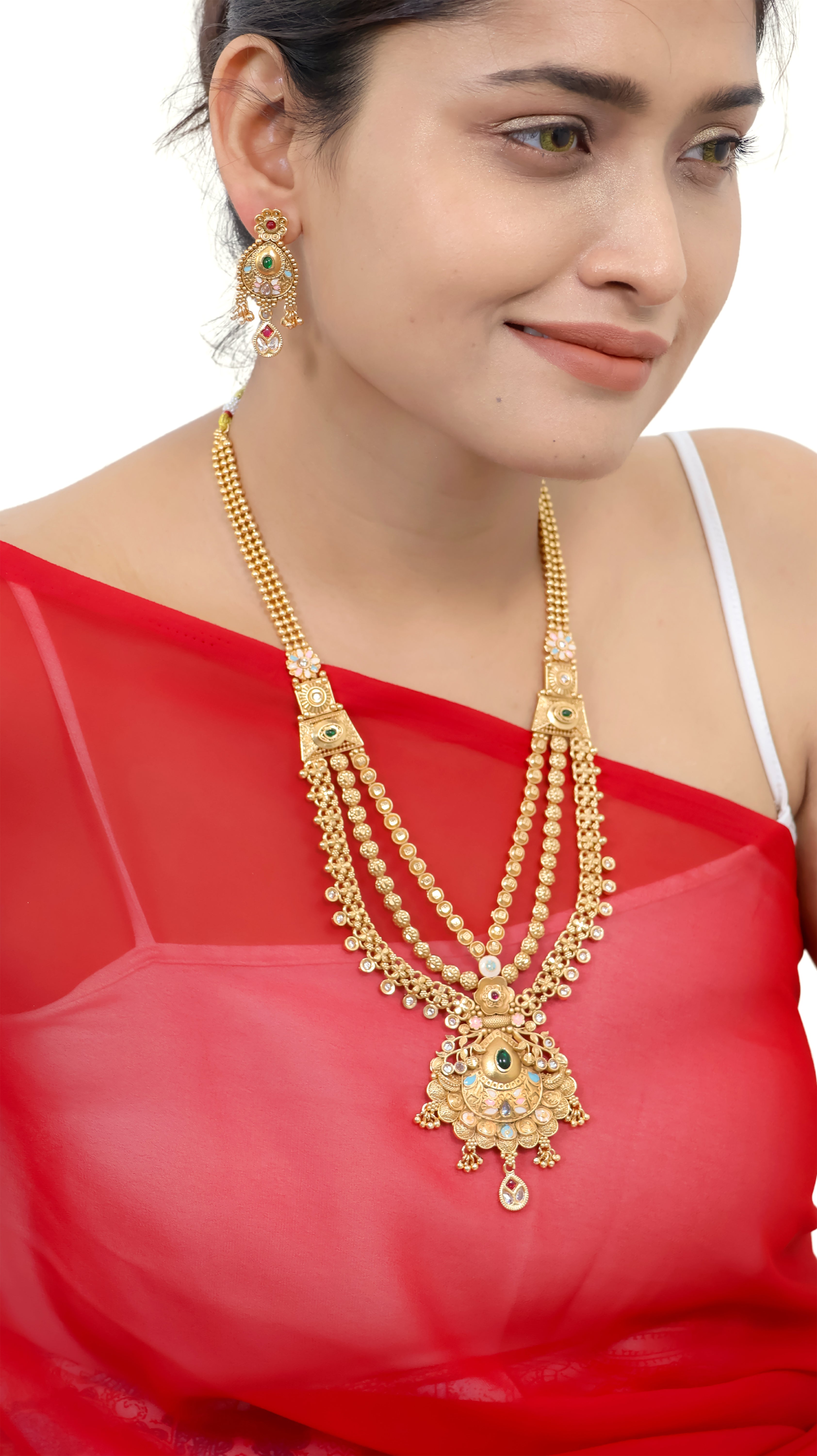 Temple Glory Gilded Majesty Three-Strand Necklace Set