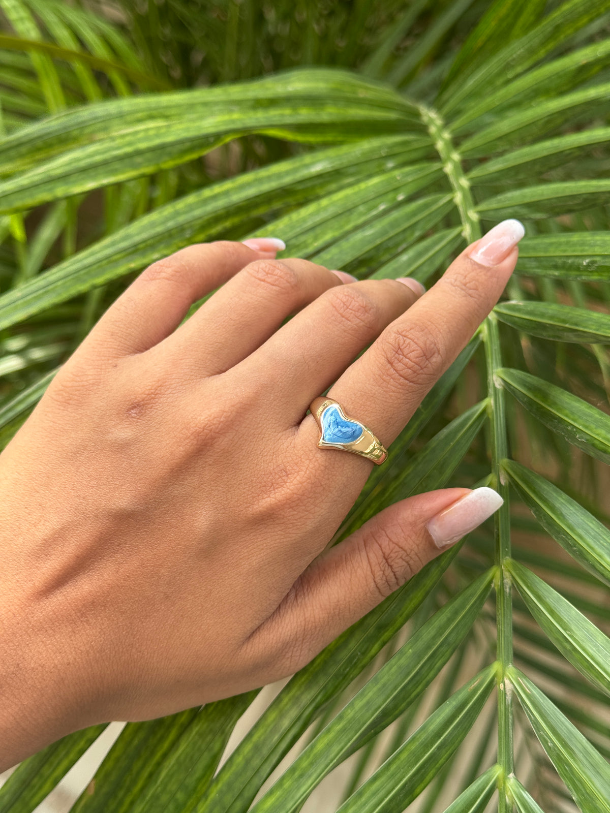 Enamel Heart Ring