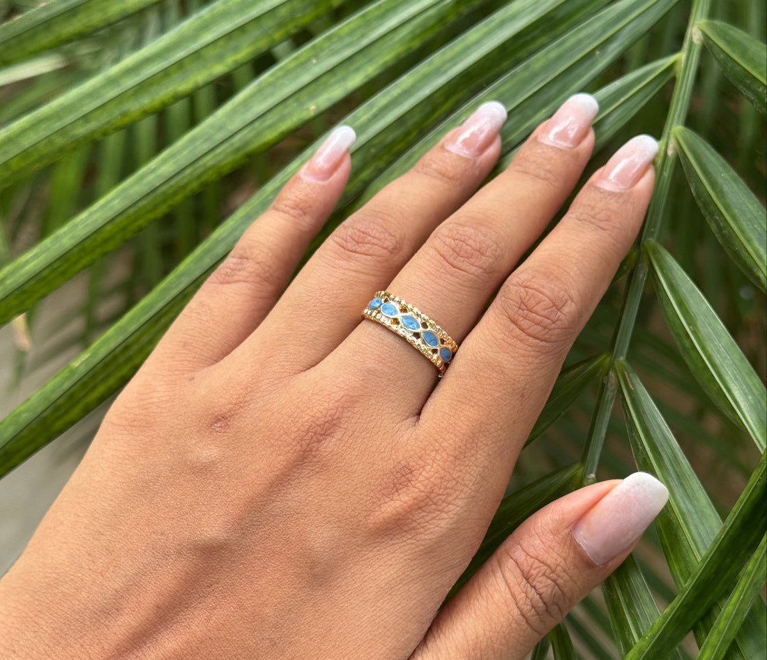 Enamel Dot Ring