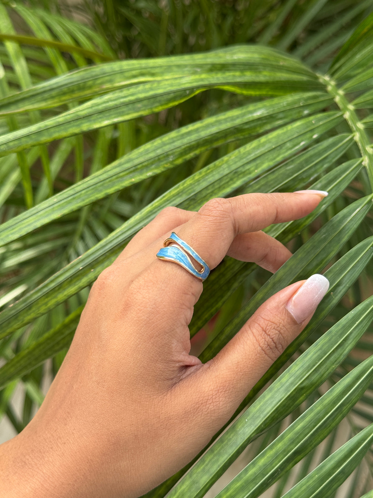 Enamel Wave Ring