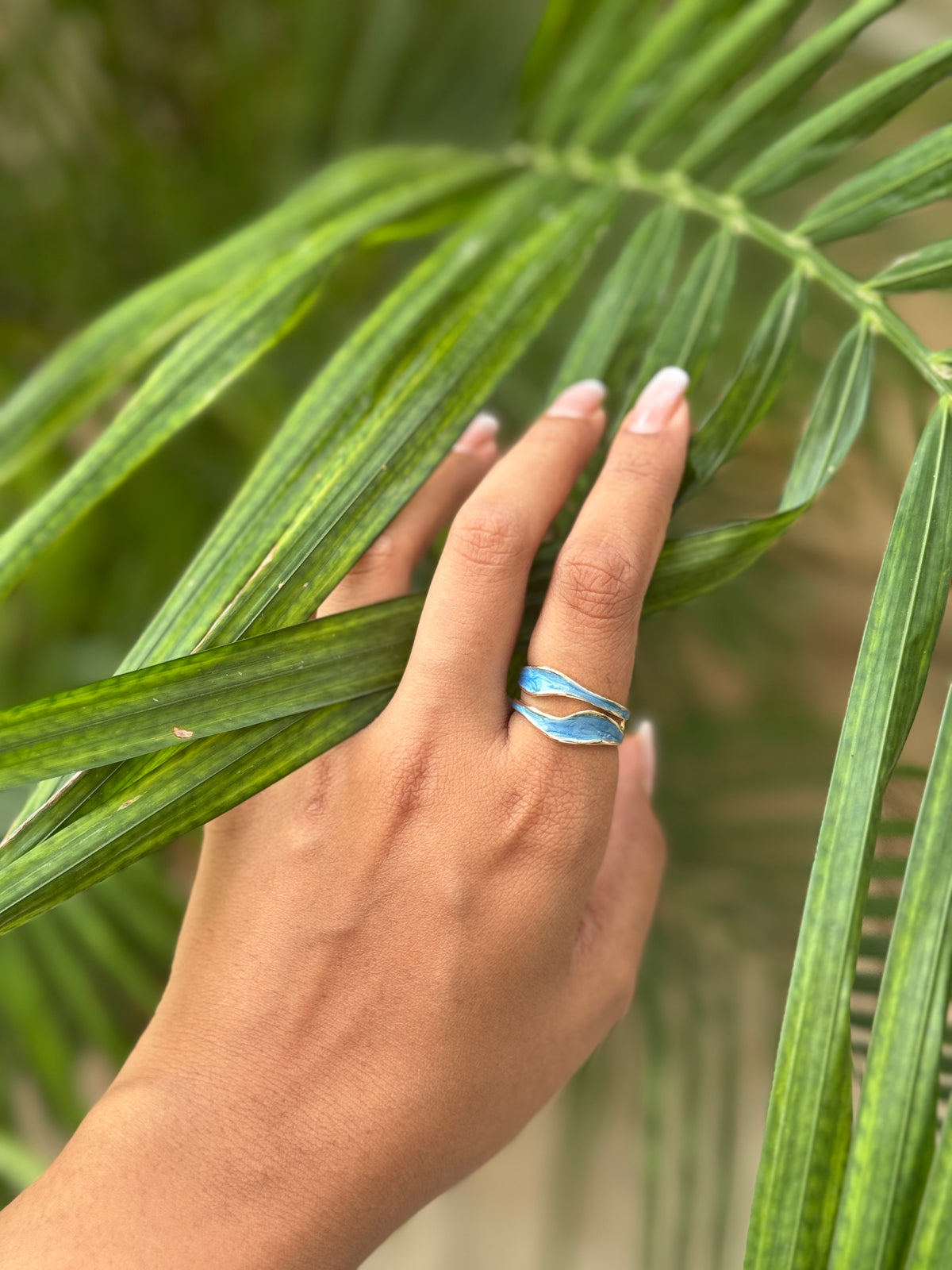 Enamel Wave Ring