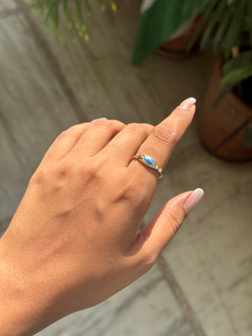 Enamel Eye Ring