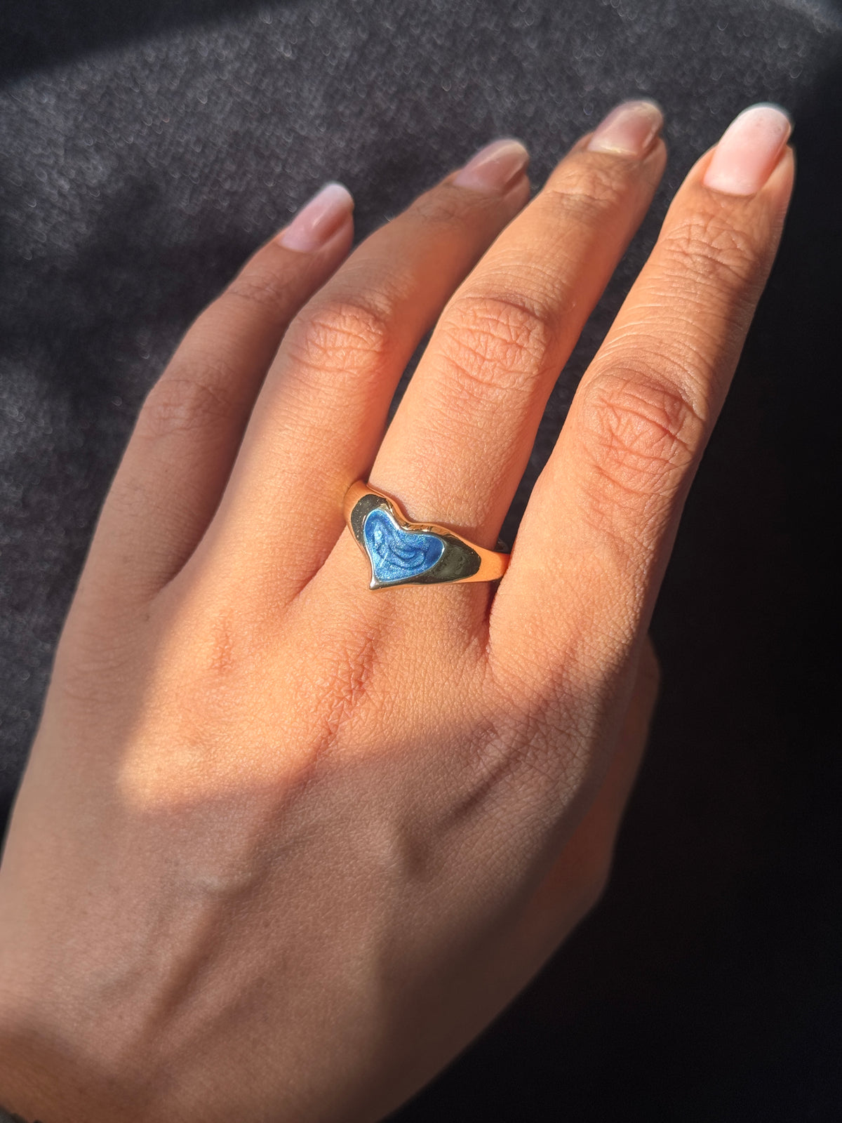 Enamel Heart Ring