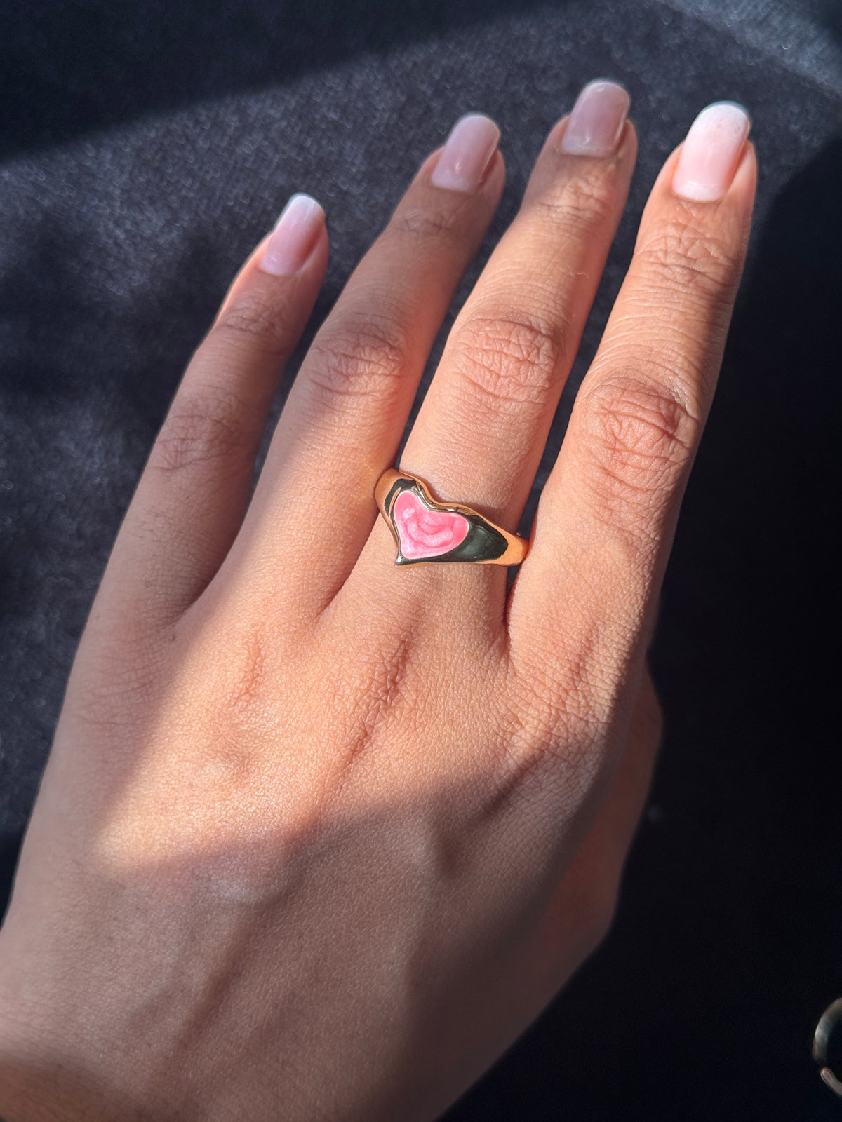 Enamel Heart Ring