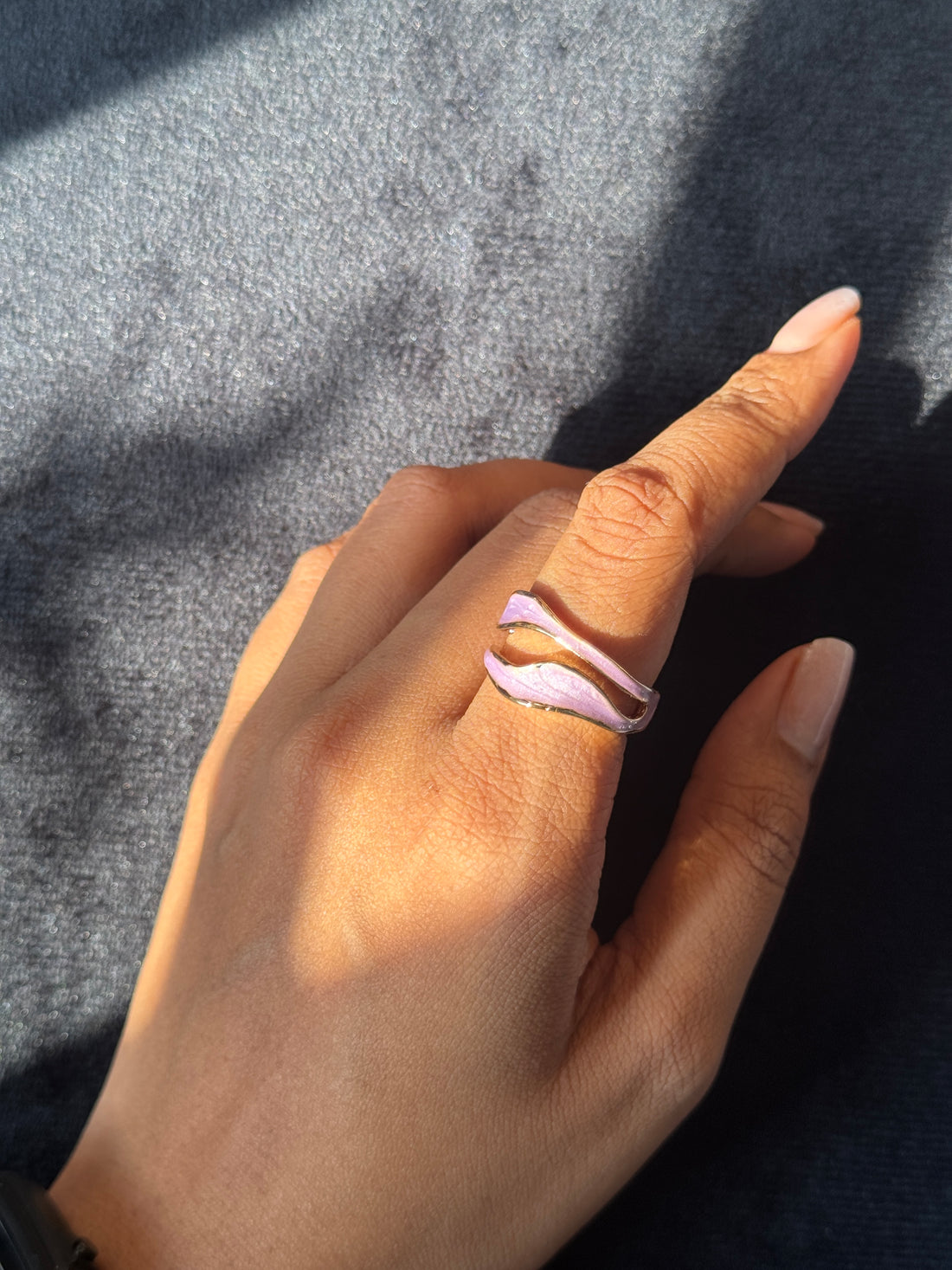 Enamel Wave Ring