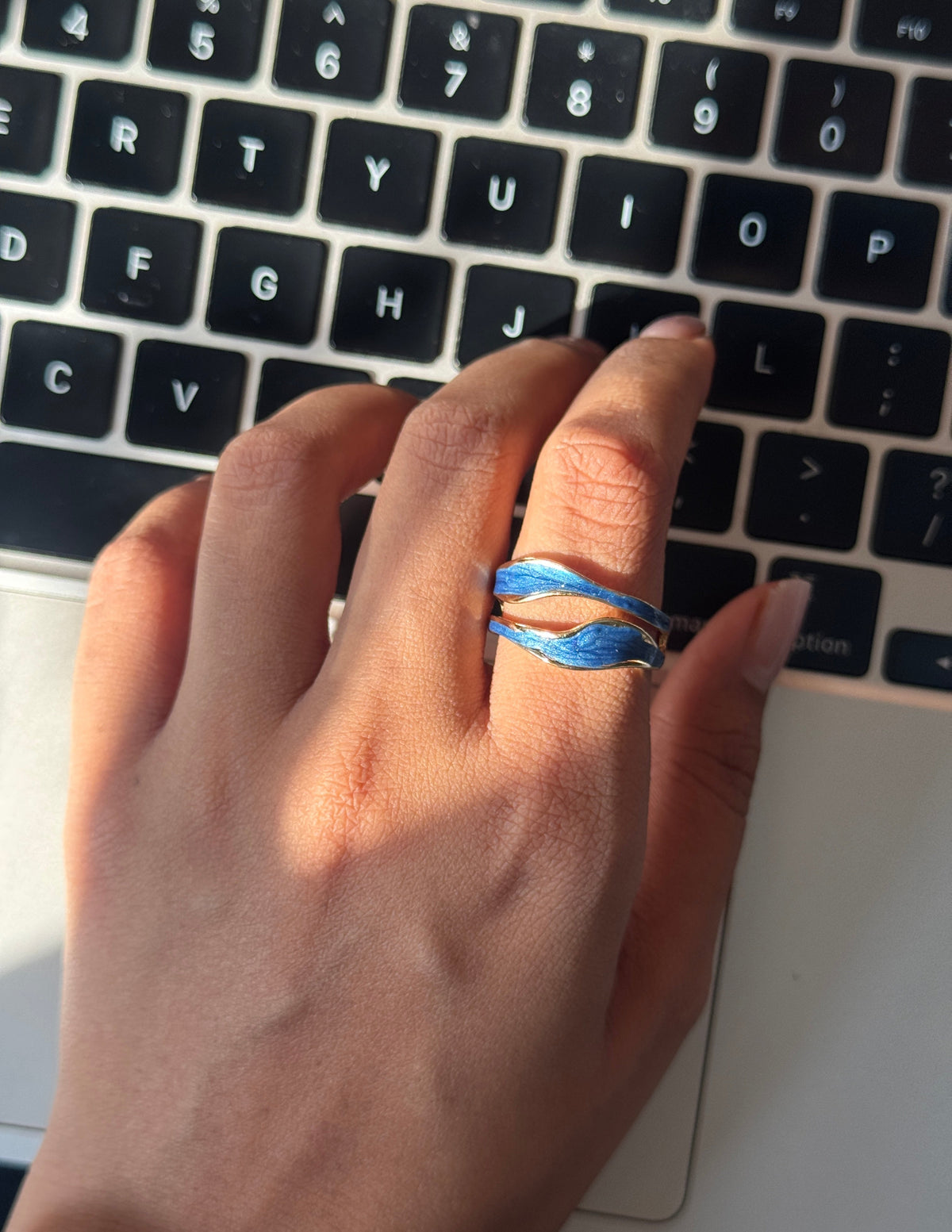 Enamel Wave Ring