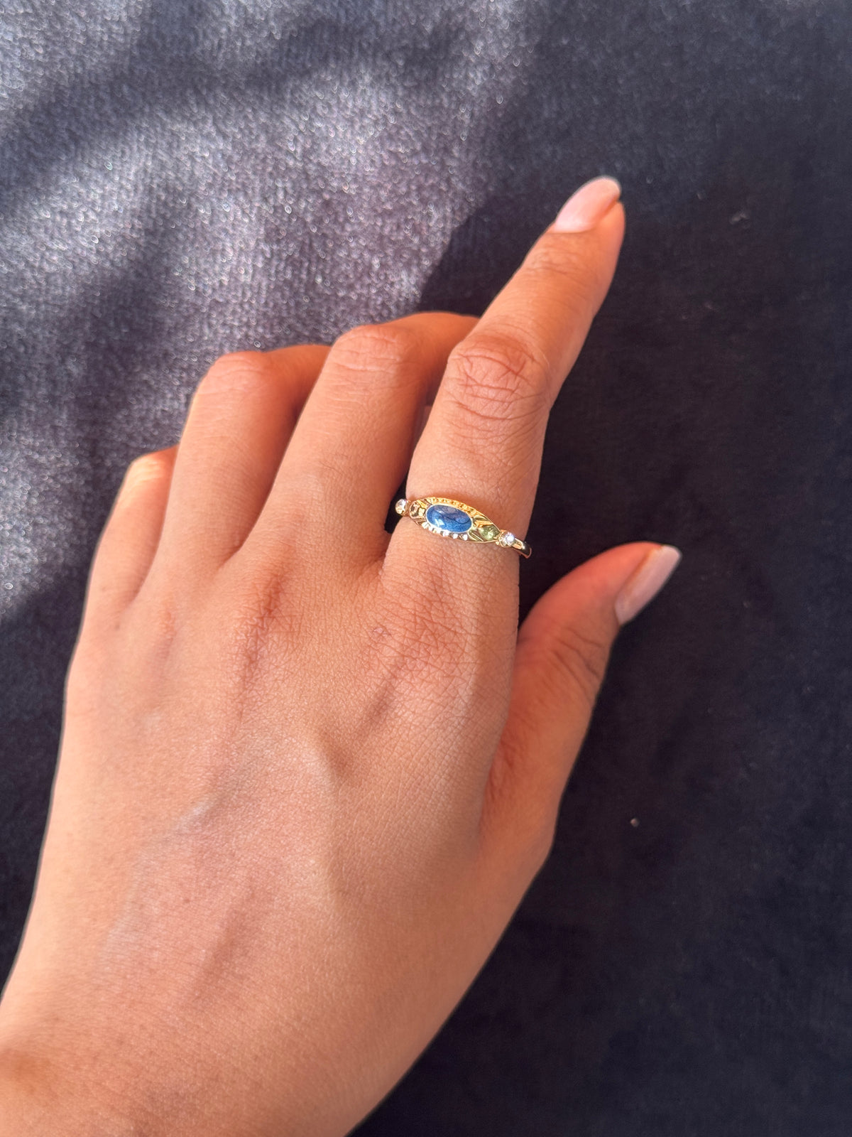 Enamel Eye Ring