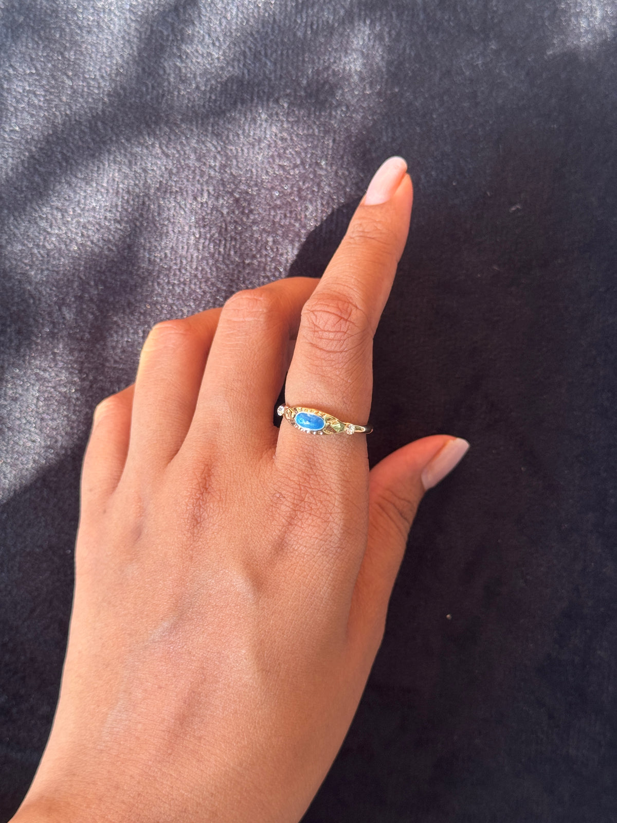 Enamel Eye Ring