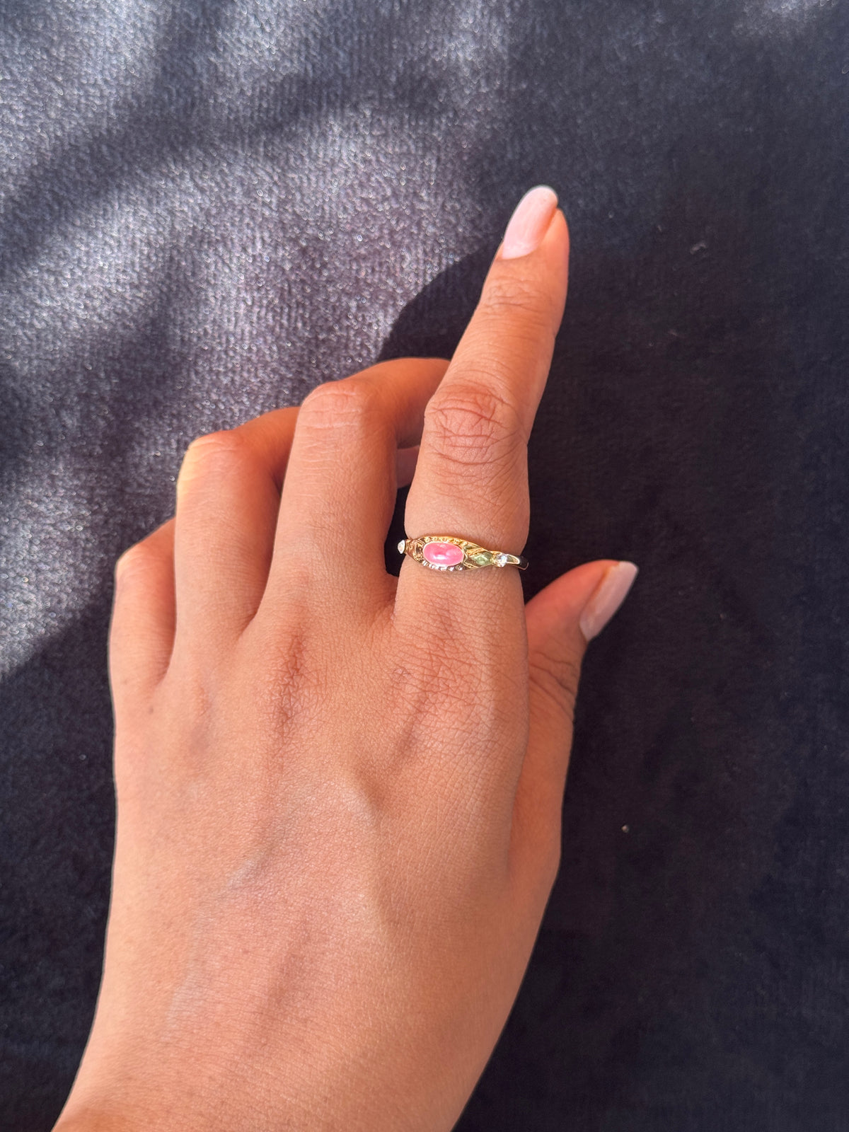 Enamel Eye Ring