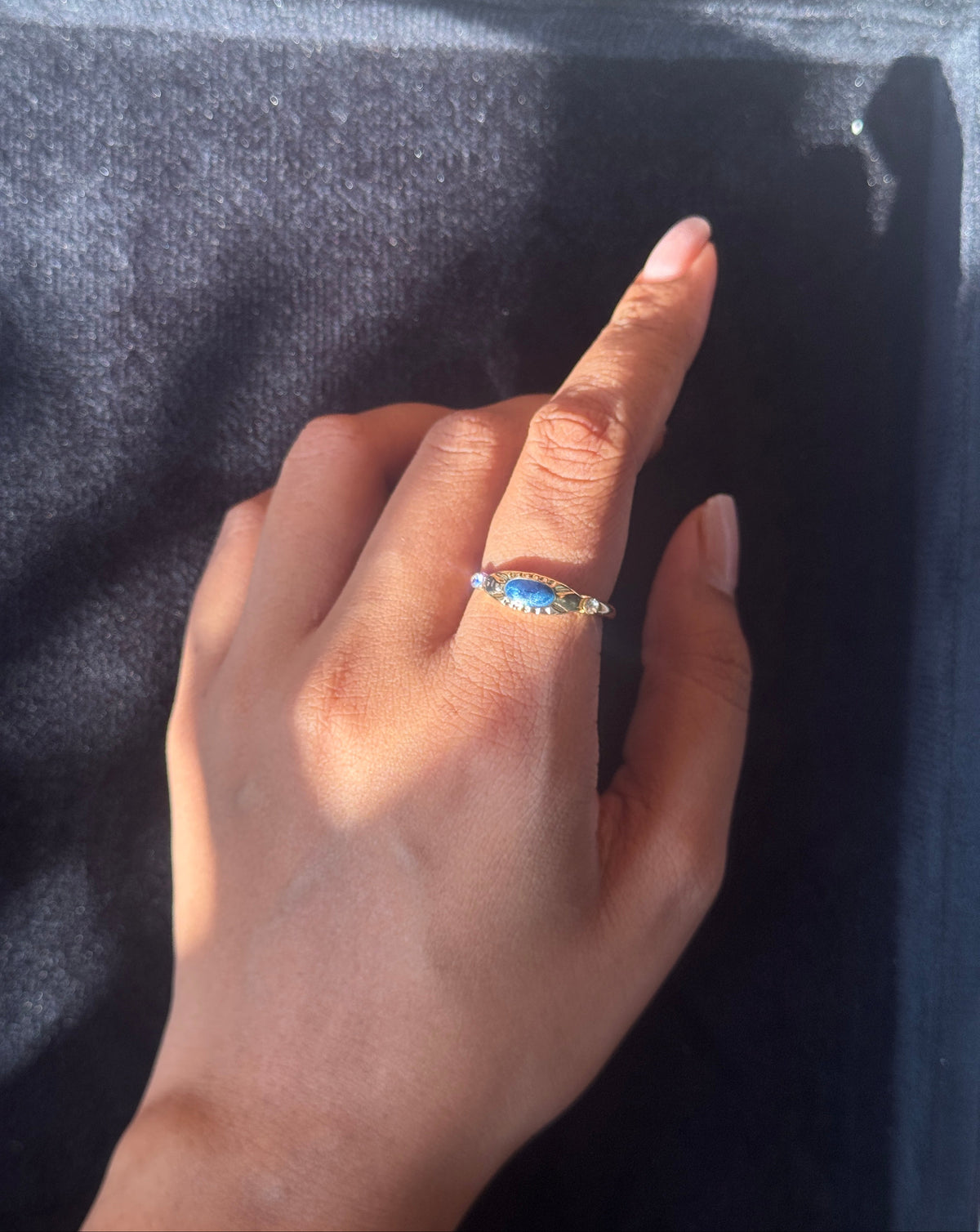 Enamel Eye Ring
