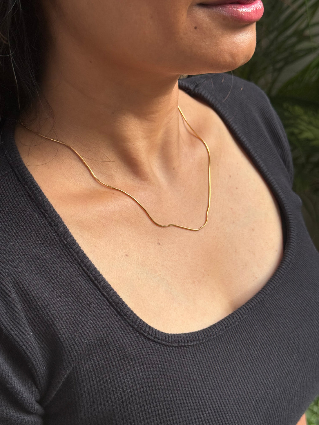 18K Gold Chain Pendant
